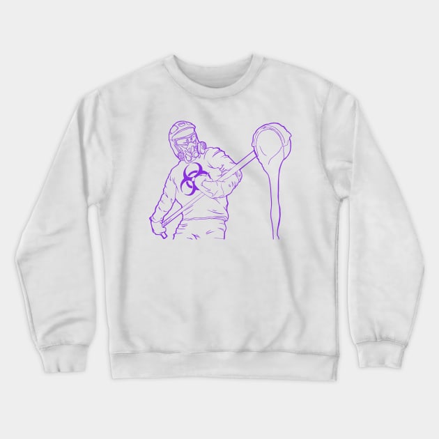 Blight Caster - Purple Crewneck Sweatshirt by spicyhoneyheart